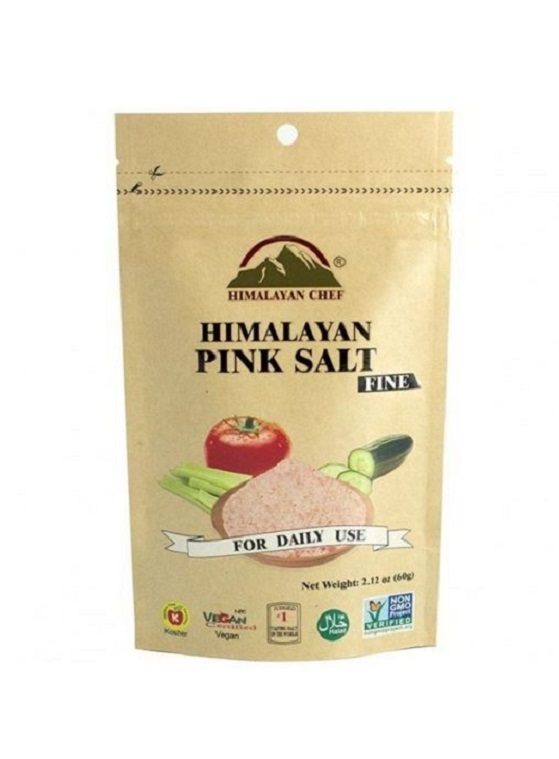 2.2 lb Bag Fine Grind Gourmet Himalayan Pink Salt 